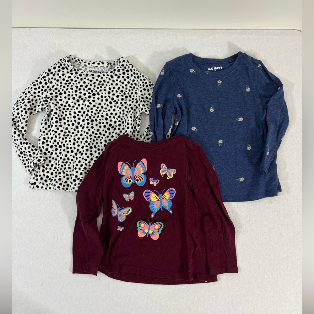 Bundle Old Navy 2T toddler girls long sleeve tops